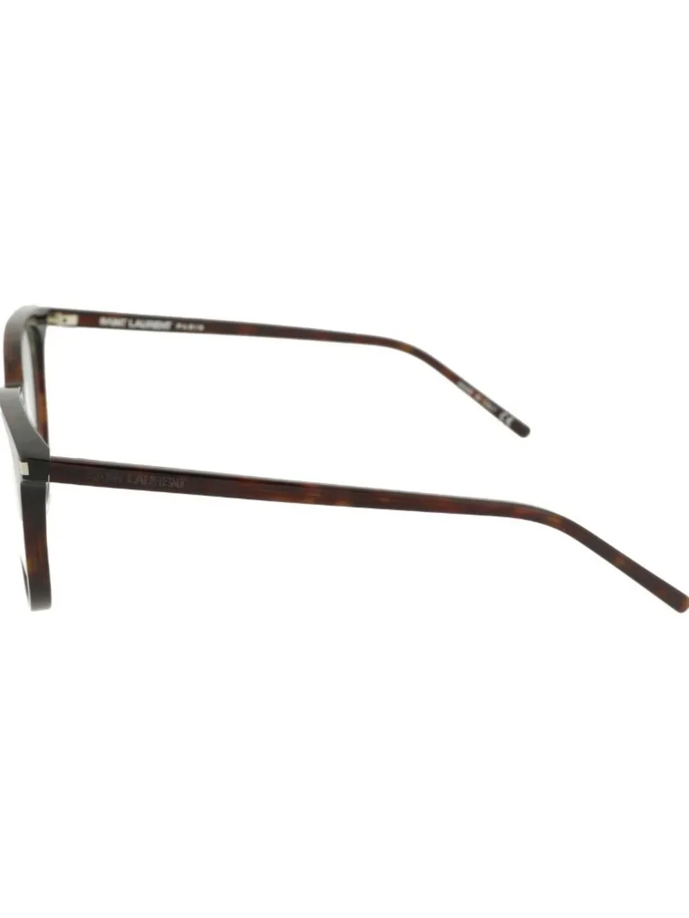 New Saint Laurent Women's Eyeglasses Round Oval Shiny Classic Havana